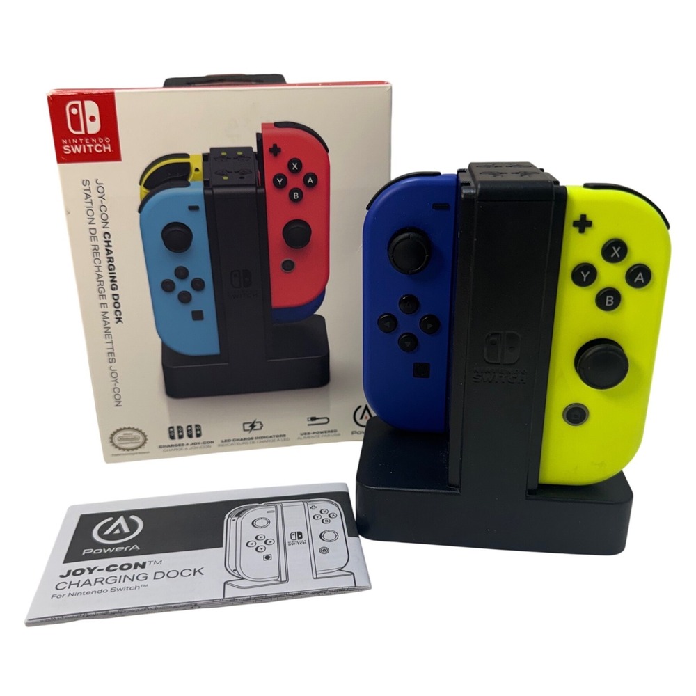 PowerA Joy-Con Charging Dock for Nintendo Switch Black 1501406-02V